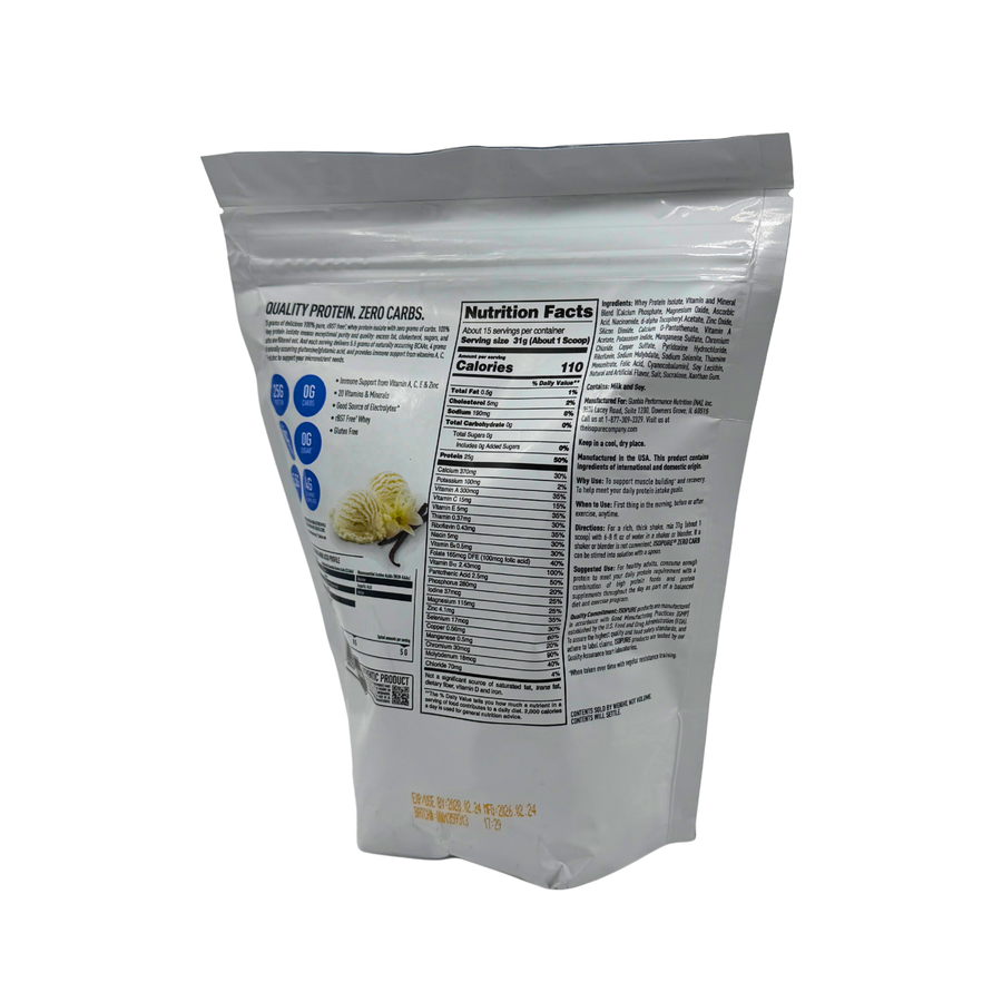 Isopure 25 g Zero / Low Carb (1 Libra) en República Dominicana