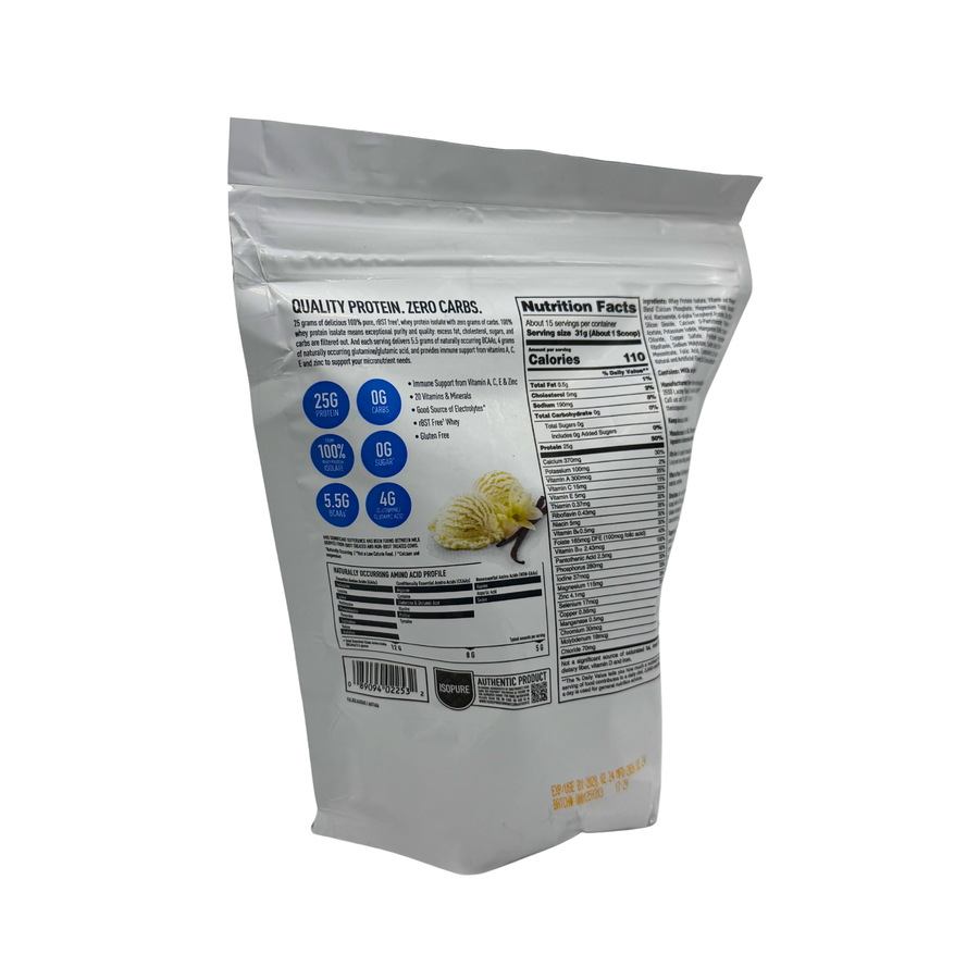 Isopure 25 g Zero / Low Carb (1 Libra) en República Dominicana