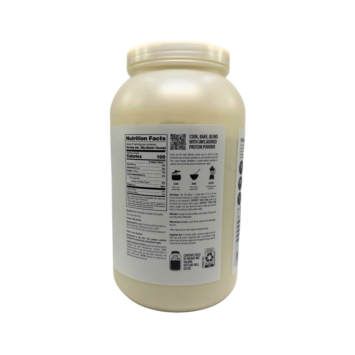 Isopure Zero / Low Carb (3 Lbs)
