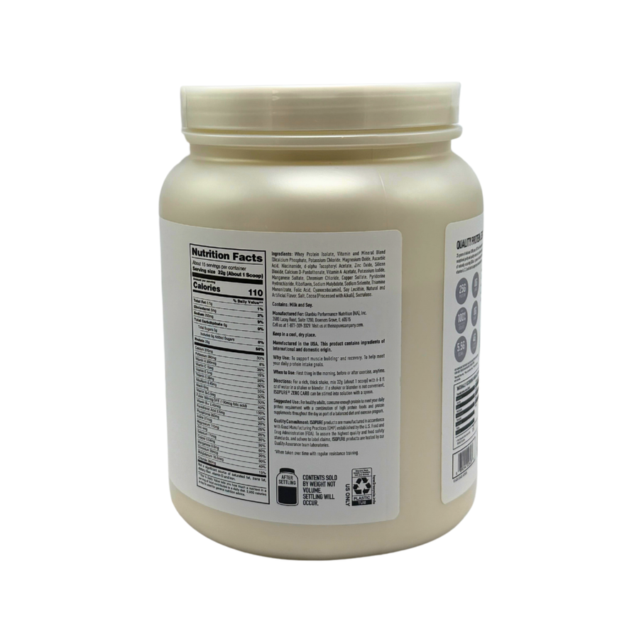 Isopure 25 g Zero / Low Carb (1 Libra) en República Dominicana