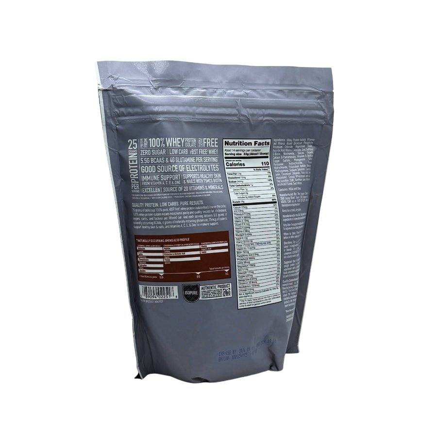 Isopure 25 g Zero / Low Carb (1 Libra) en República Dominicana
